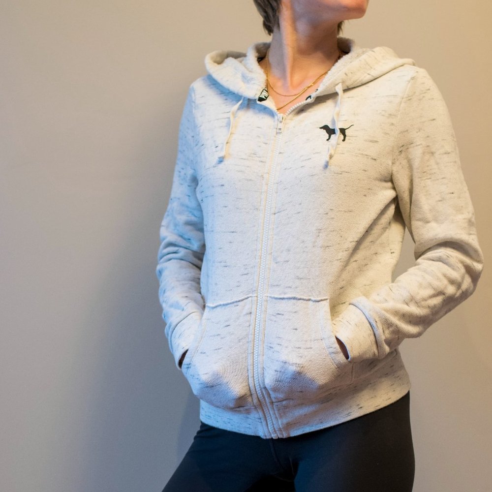 Victoria's Secret PINK Zip-Up Hoodie, Size XS